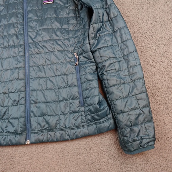 Patagonia Nano Puff Jacket Womens Large Quilted Primaloft Insulated Full Zip - Picture 2 of 14